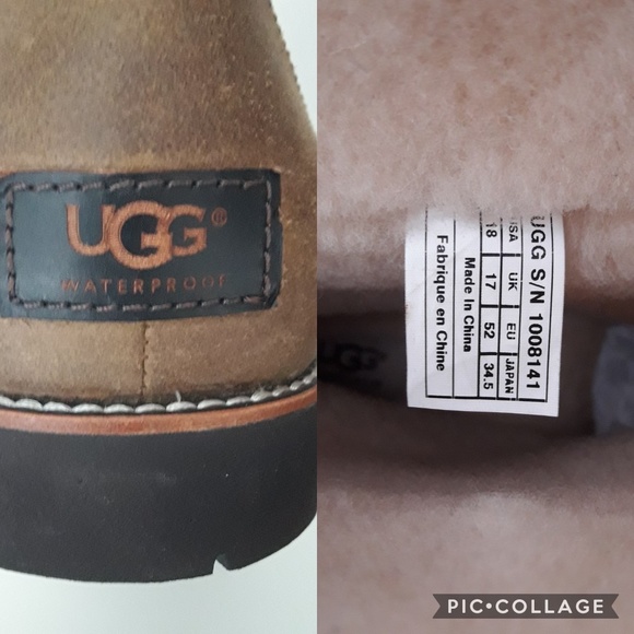 NWOT UGG Australia Stoneman  Chestnut Suede Boots - Picture 2 of 8